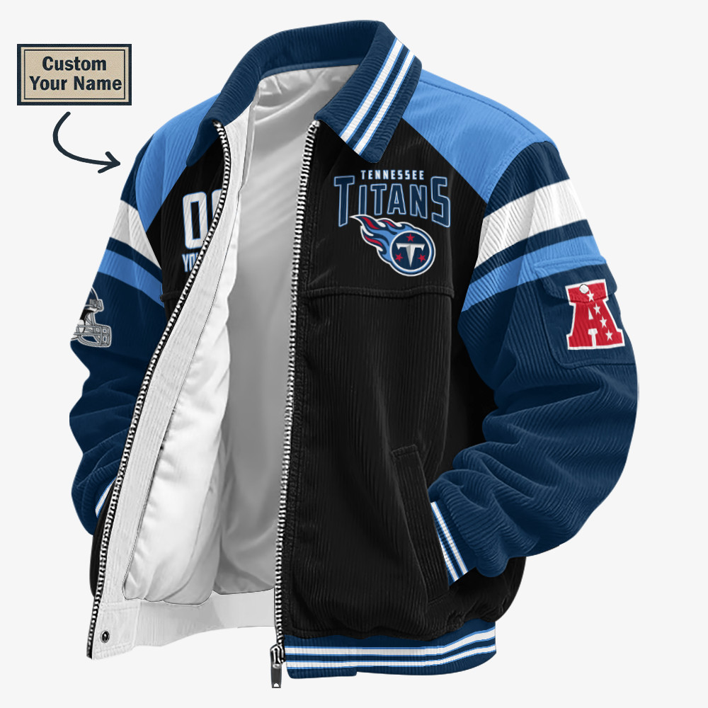 Tennessee Titans Touchdown Classic Varsity Jacket PUKRCW
