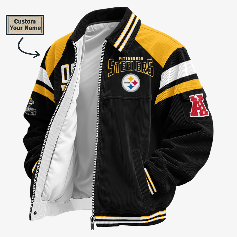 Pittsburgh Steelers Touchdown Classic Varsity Jacket P6A4EU