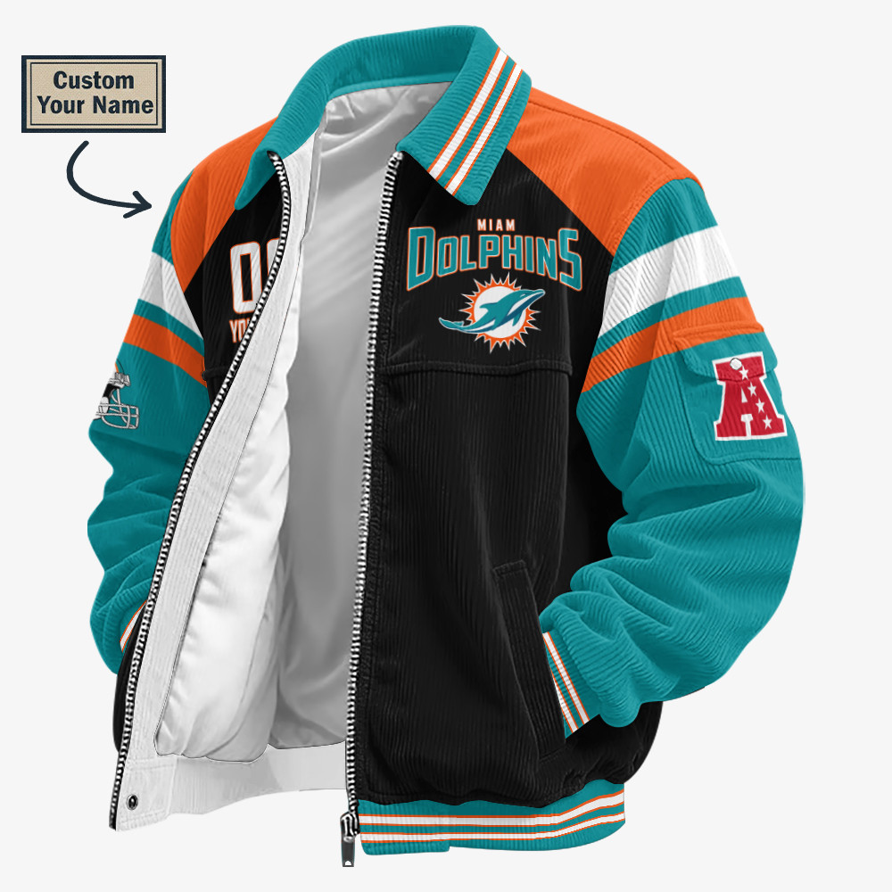 Miami Dolphins Touchdown Classic Varsity Jacket P32WK9