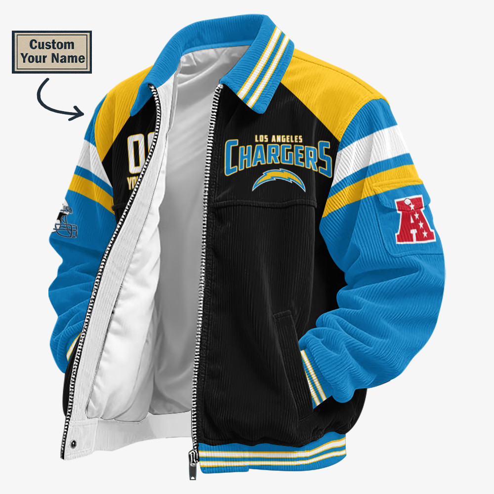 Los Angeles Chargers Touchdown Classic Varsity Jacket P4TCAS