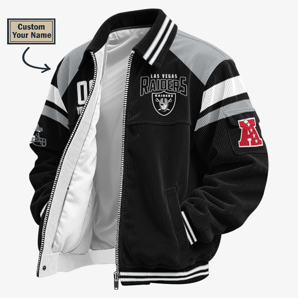 Las Vegas Raiders Touchdown Classic Varsity Jacket PLFSAZ