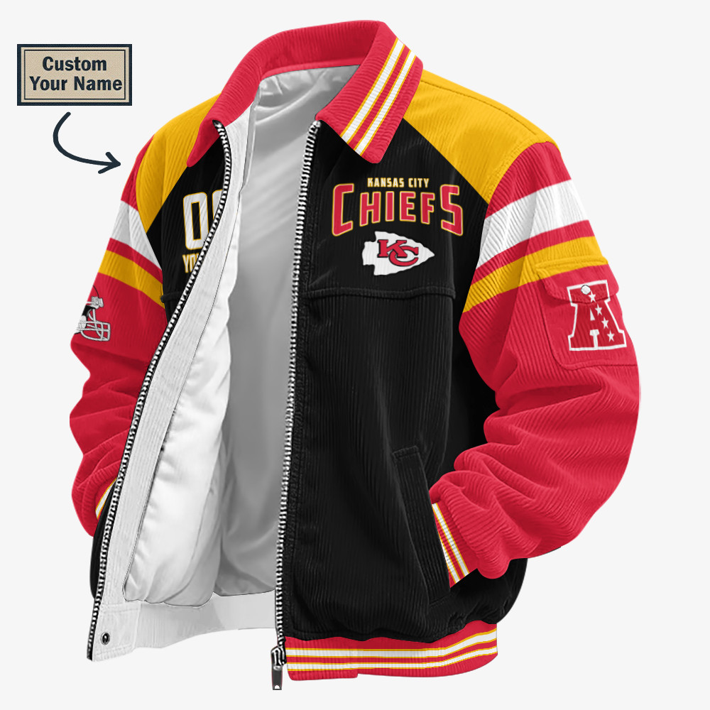 Kansas City Chiefs Touchdown Classic Varsity Jacket P7BZTQ