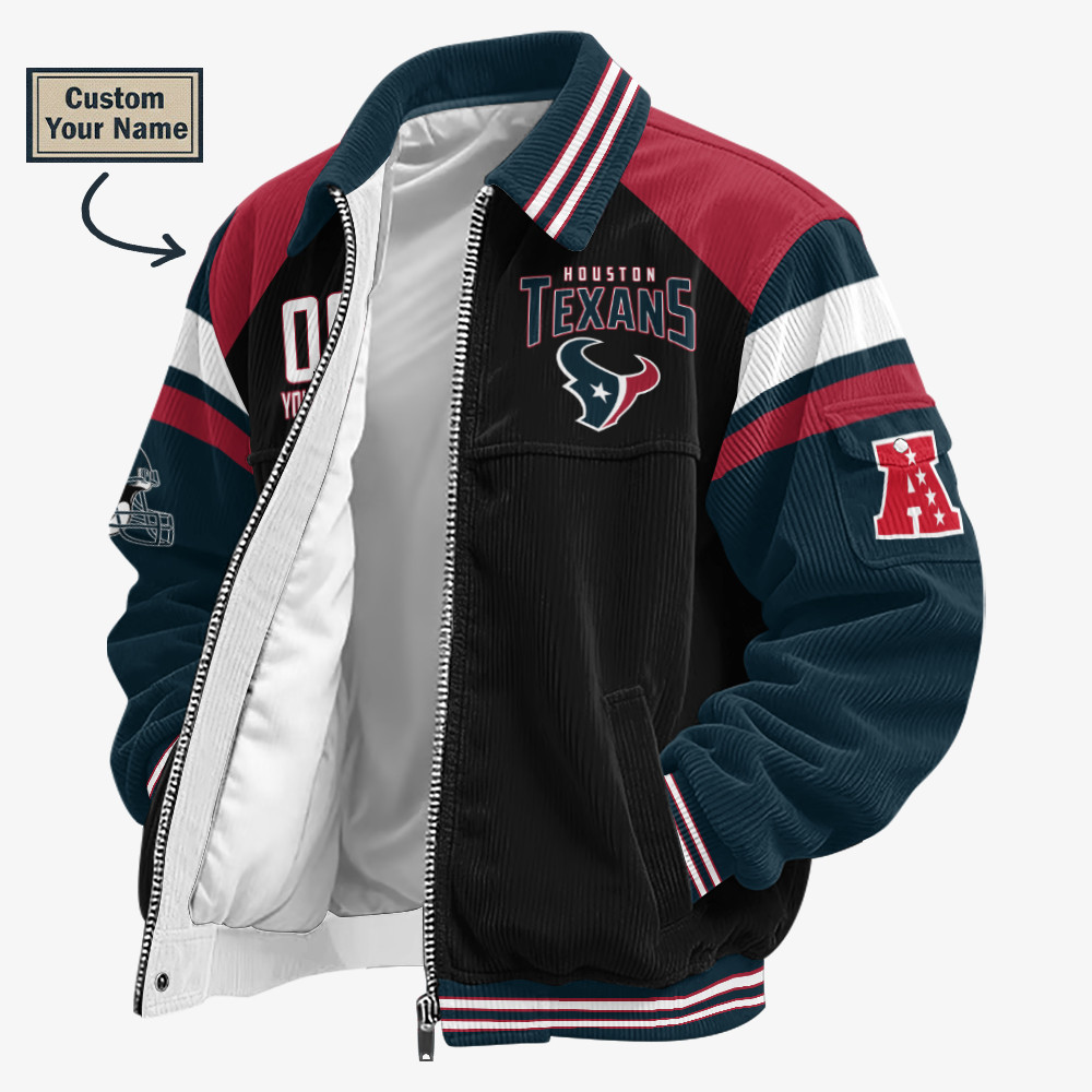 Houston Texans Touchdown Classic Varsity Jacket PAXVGT