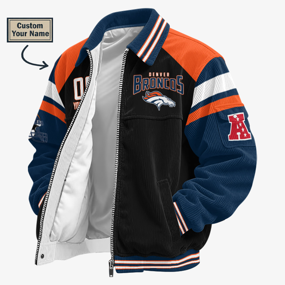 Denver Broncos Touchdown Classic Varsity Jacket PKQQUY