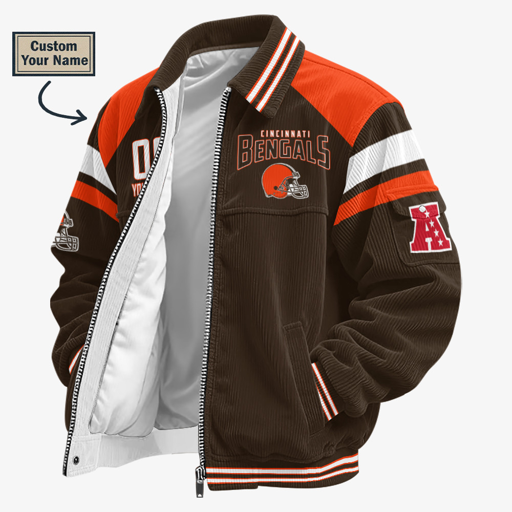 Cleveland Browns Touchdown Classic Varsity Jacket PP7KFQ