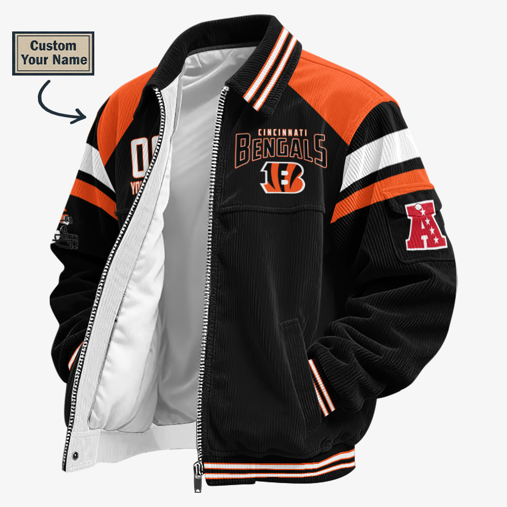 Cincinnati Bengals Touchdown Classic Varsity Jacket PVU7EG