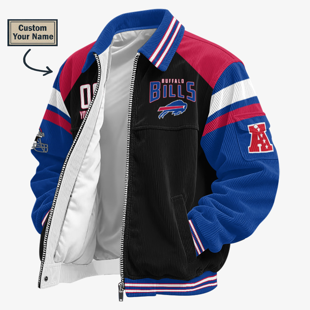 Buffalo Bills Touchdown Classic Varsity Jacket P6AF9M