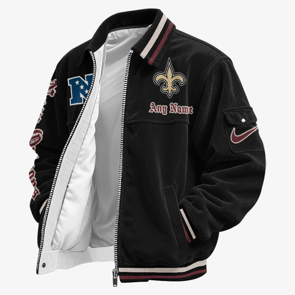 New Orleans Saints Touchdown Classic Varsity Jacket PG8QD6