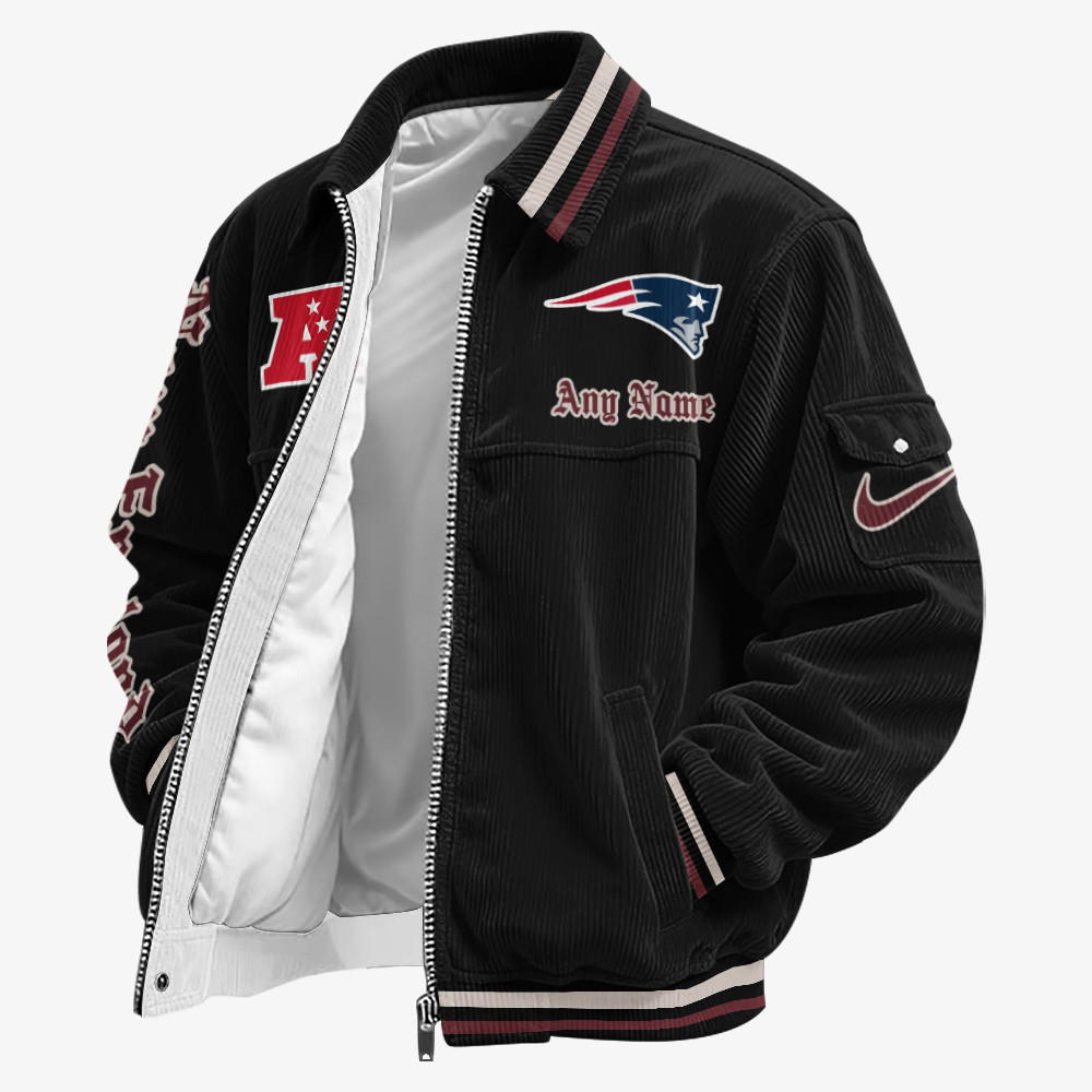 New England Patriots Touchdown Classic Varsity Jacket P4BDQH