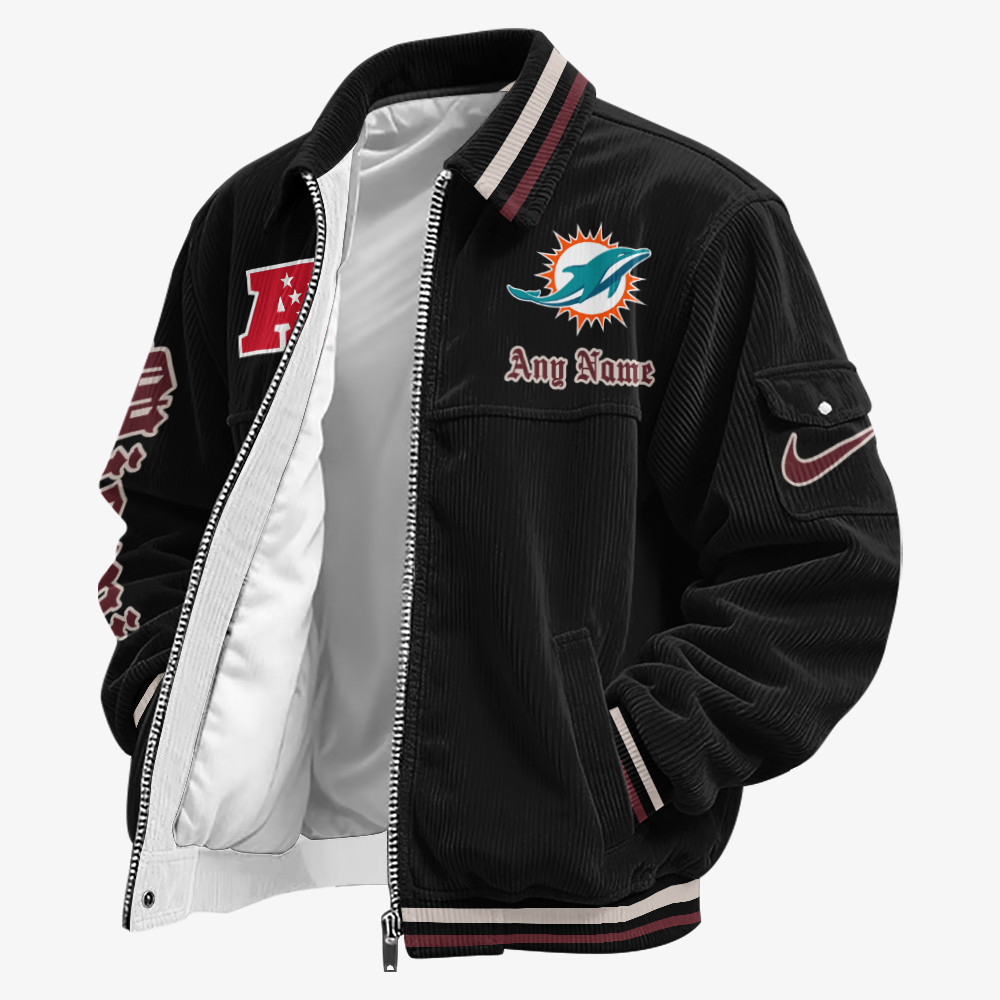 Miami Dolphins Touchdown Classic Varsity Jacket P4T2GZ
