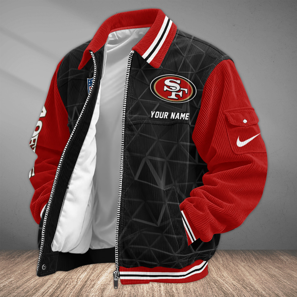 San Francisco 49ers Touchdown Classic Varsity Jacket PDYQEU