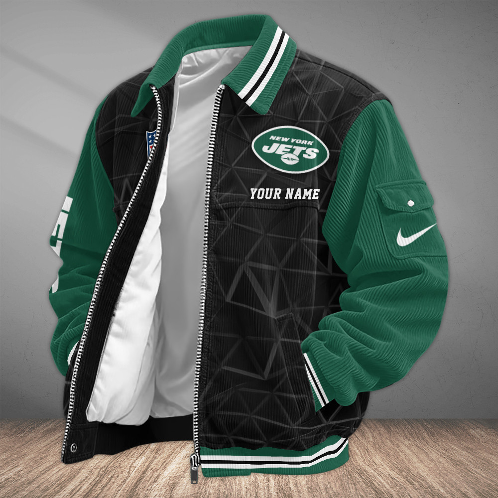 New York Jets Touchdown Classic Varsity Jacket PZSFGT