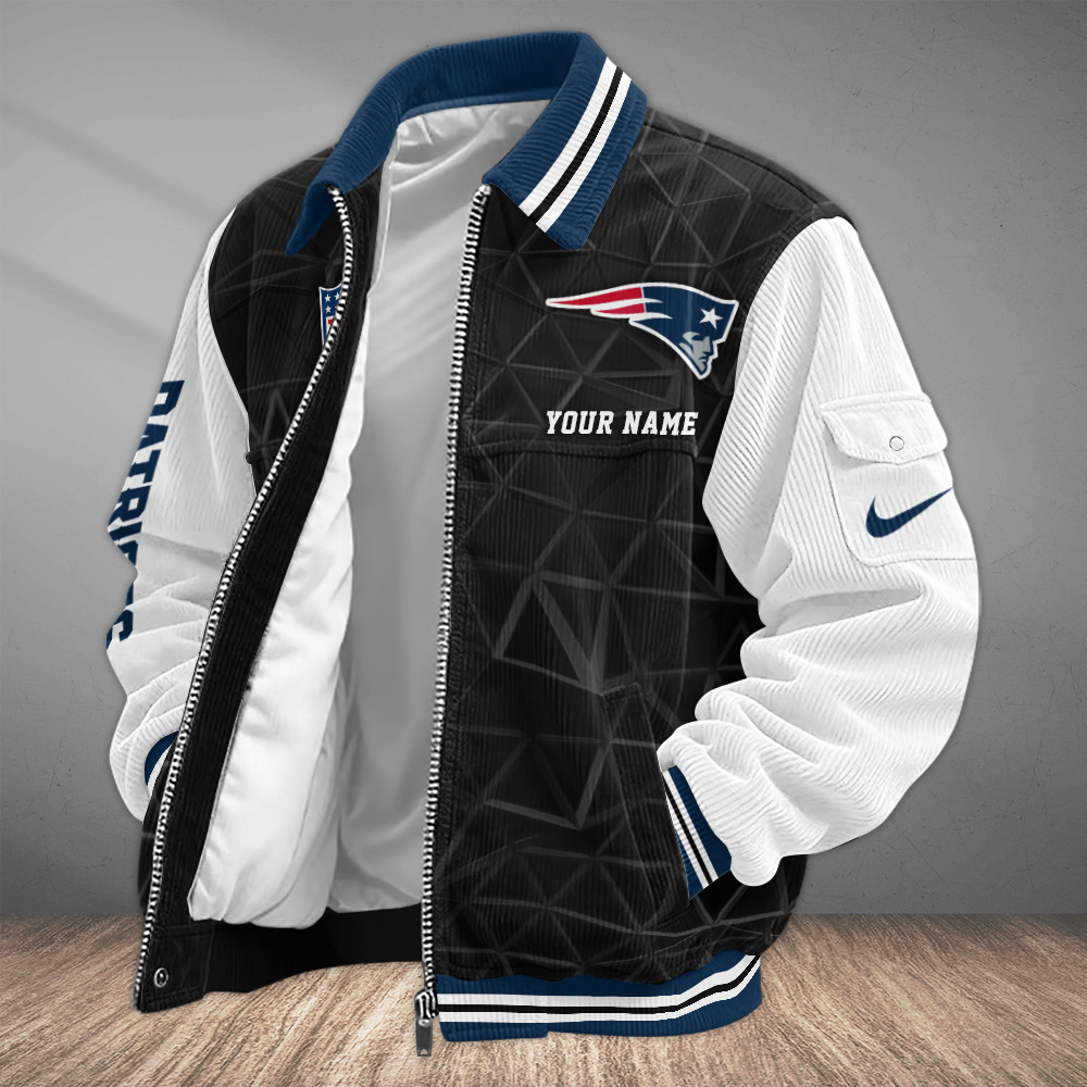 New England Patriots Touchdown Classic Varsity Jacket PPP7HY