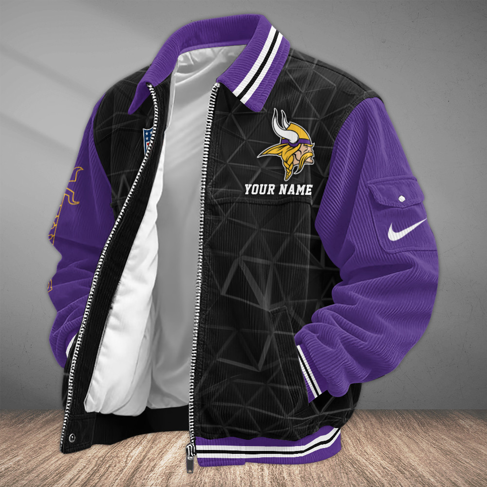 Minnesota Vikings Touchdown Classic Varsity Jacket PADDS7