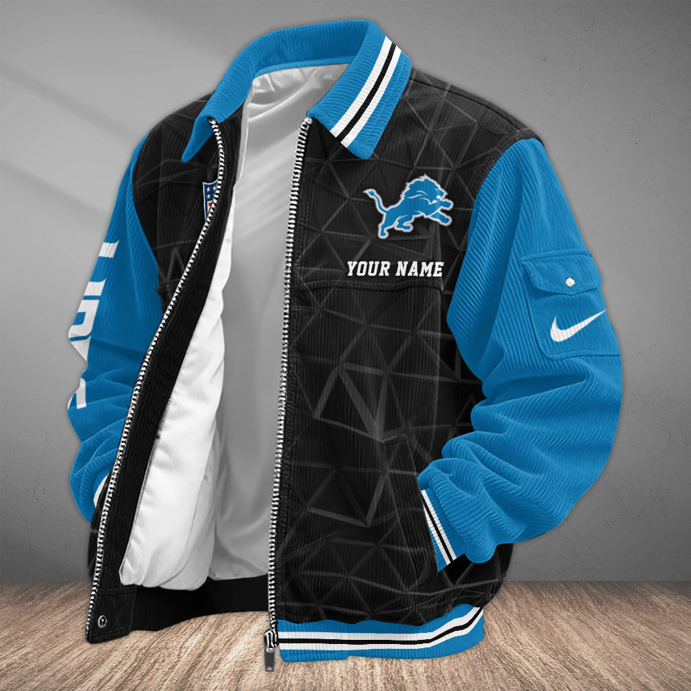 Detroit Lions Touchdown Classic Varsity Jacket PP5N47