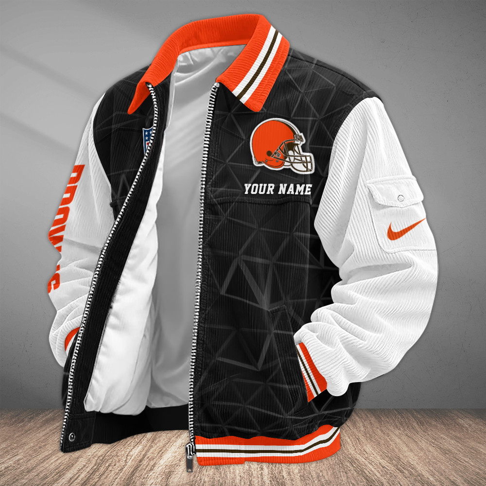 Cleveland Browns Touchdown Classic Varsity Jacket PUHF76