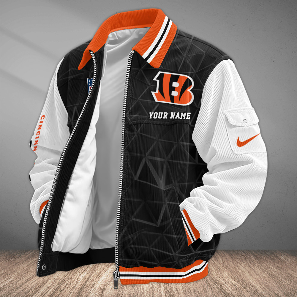 Cincinnati Bengals Touchdown Classic Varsity Jacket PF8DPW