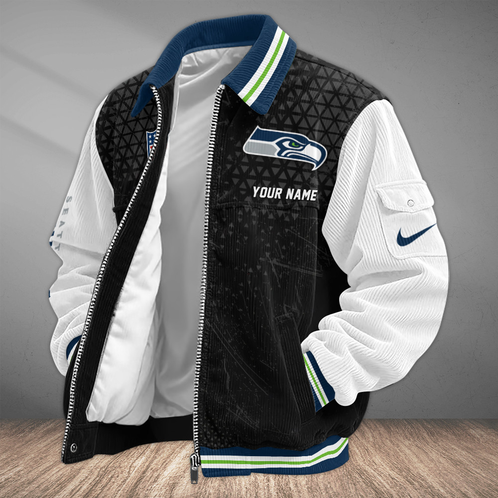 Seattle Seahawks Touchdown Classic Varsity Jacket PJ6N9D