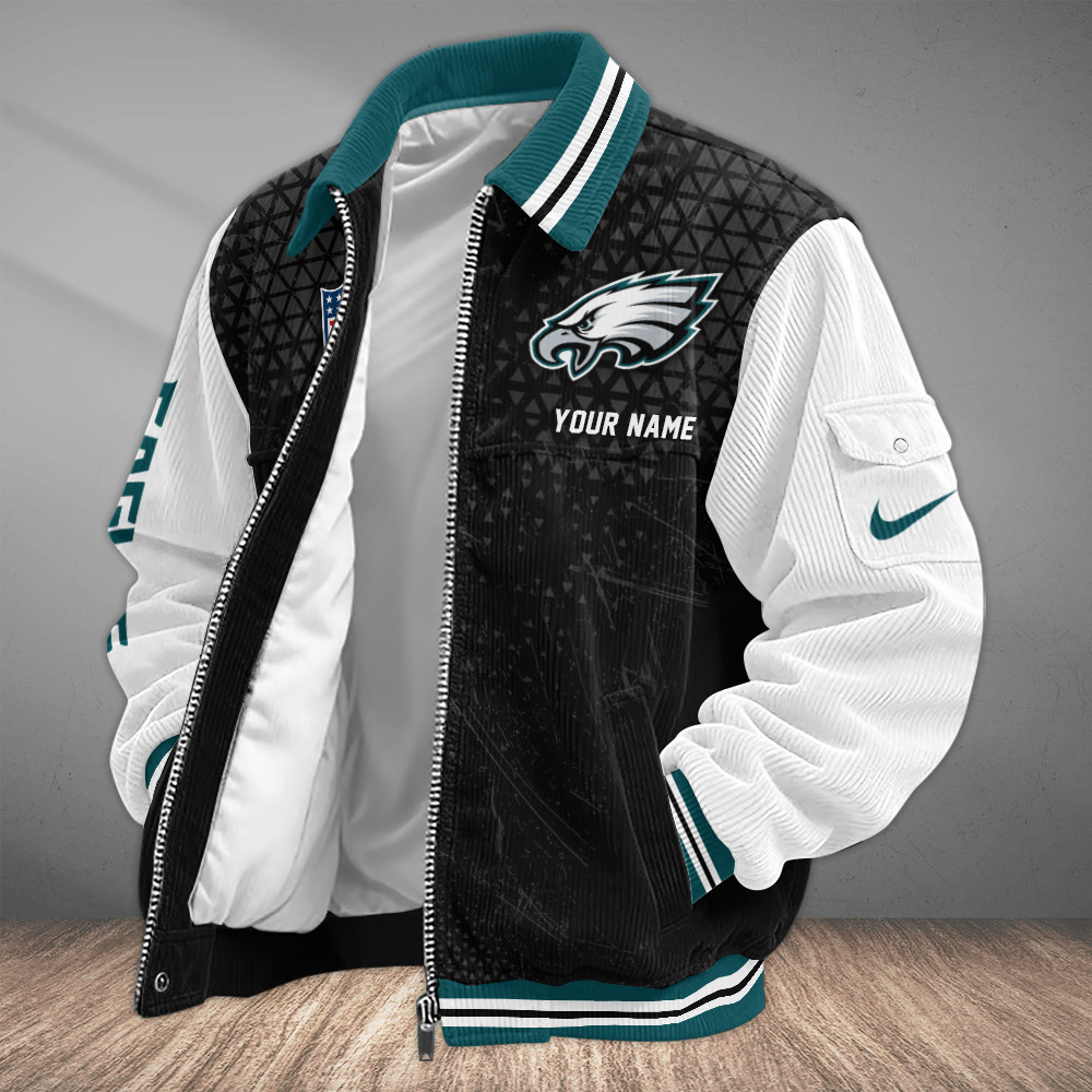 Philadelphia Eagles Touchdown Classic Varsity Jacket PLFGZ2