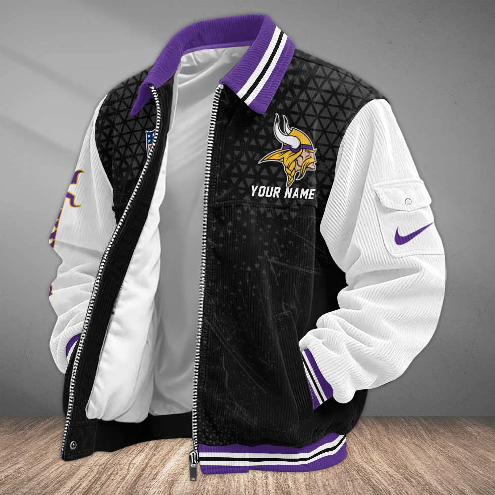 Minnesota Vikings Touchdown Classic Varsity Jacket PB4G7S