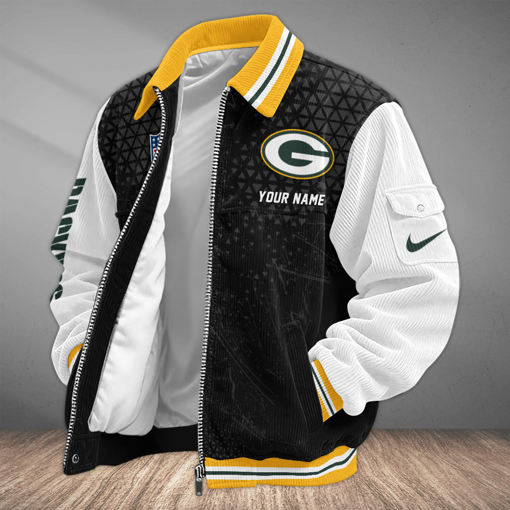 Green Bay Packers Touchdown Classic Varsity Jacket PGWUAW