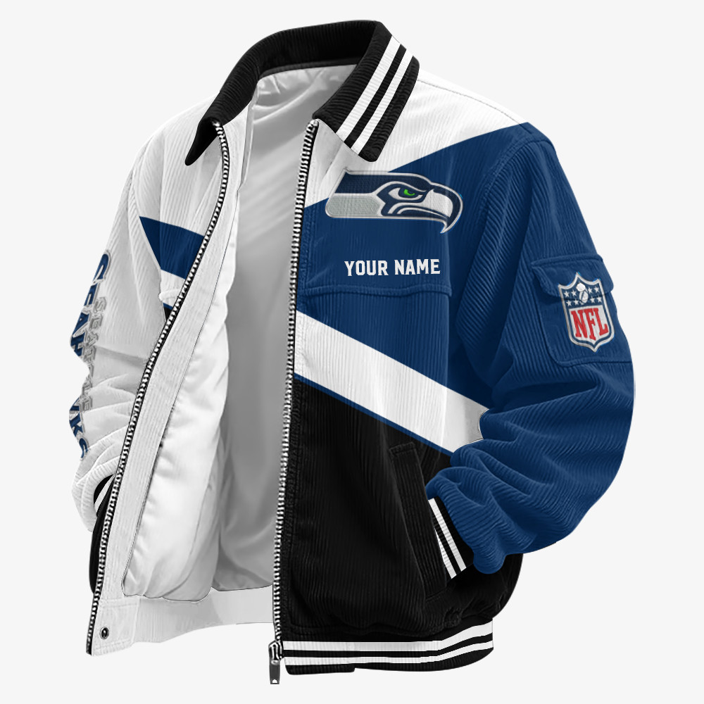 Seattle Seahawks Touchdown Classic Varsity Jacket PEEZ72