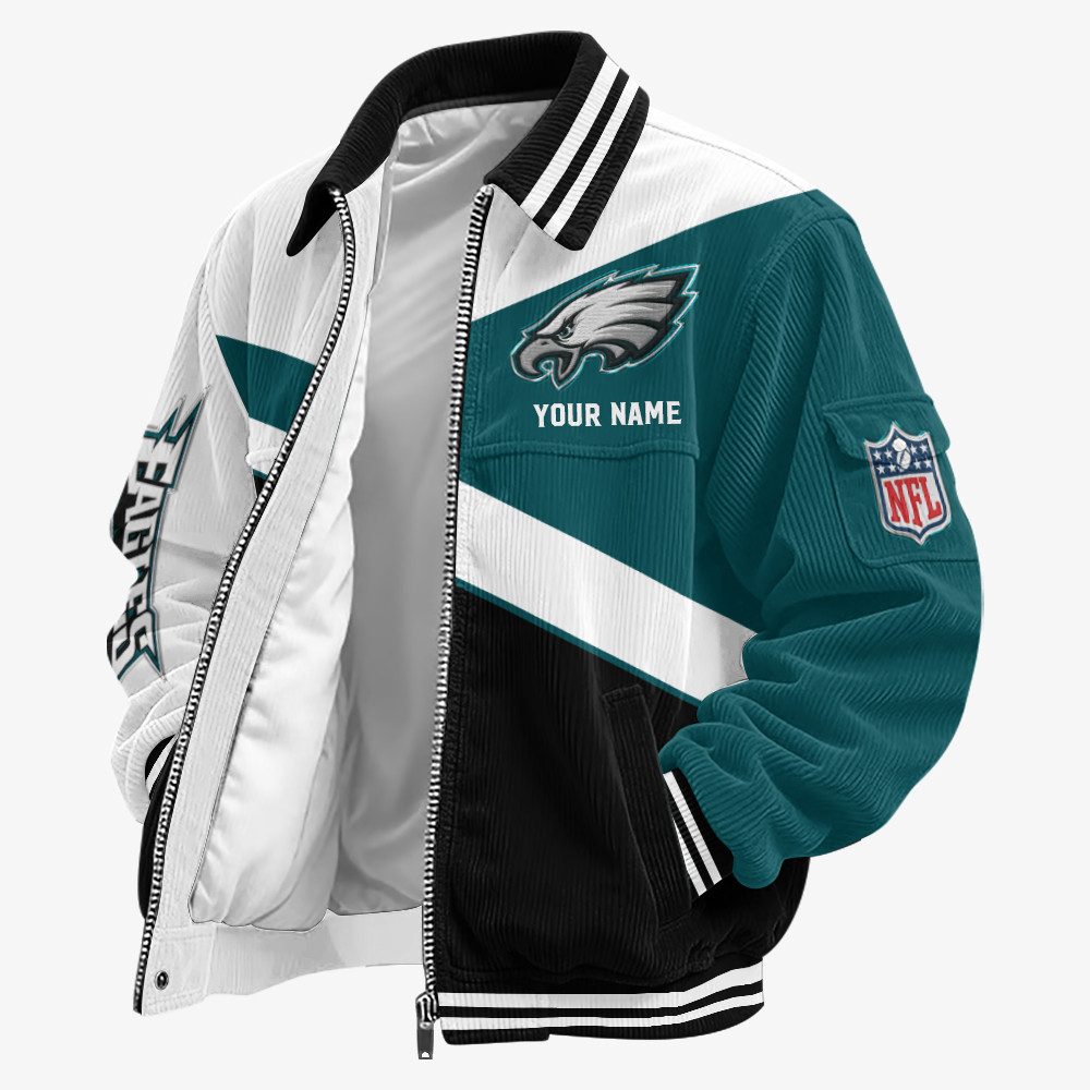 Philadelphia Eagles Touchdown Classic Varsity Jacket PPERDL