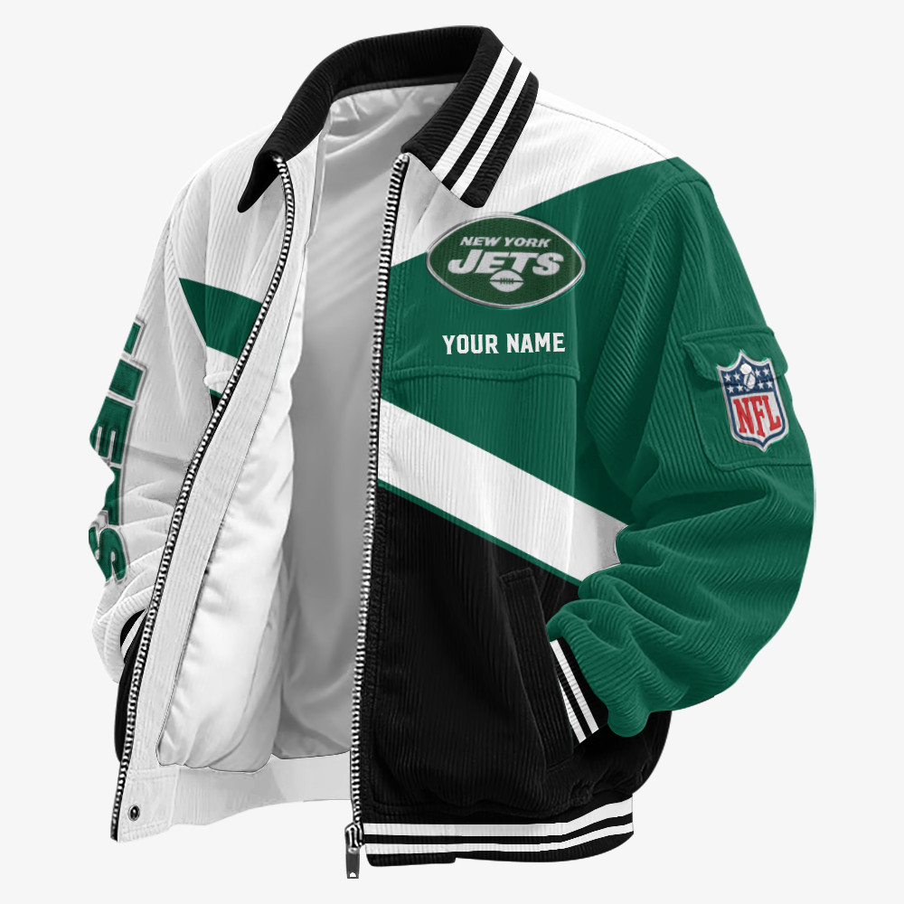 New York Jets Touchdown Classic Varsity Jacket PRS6K3