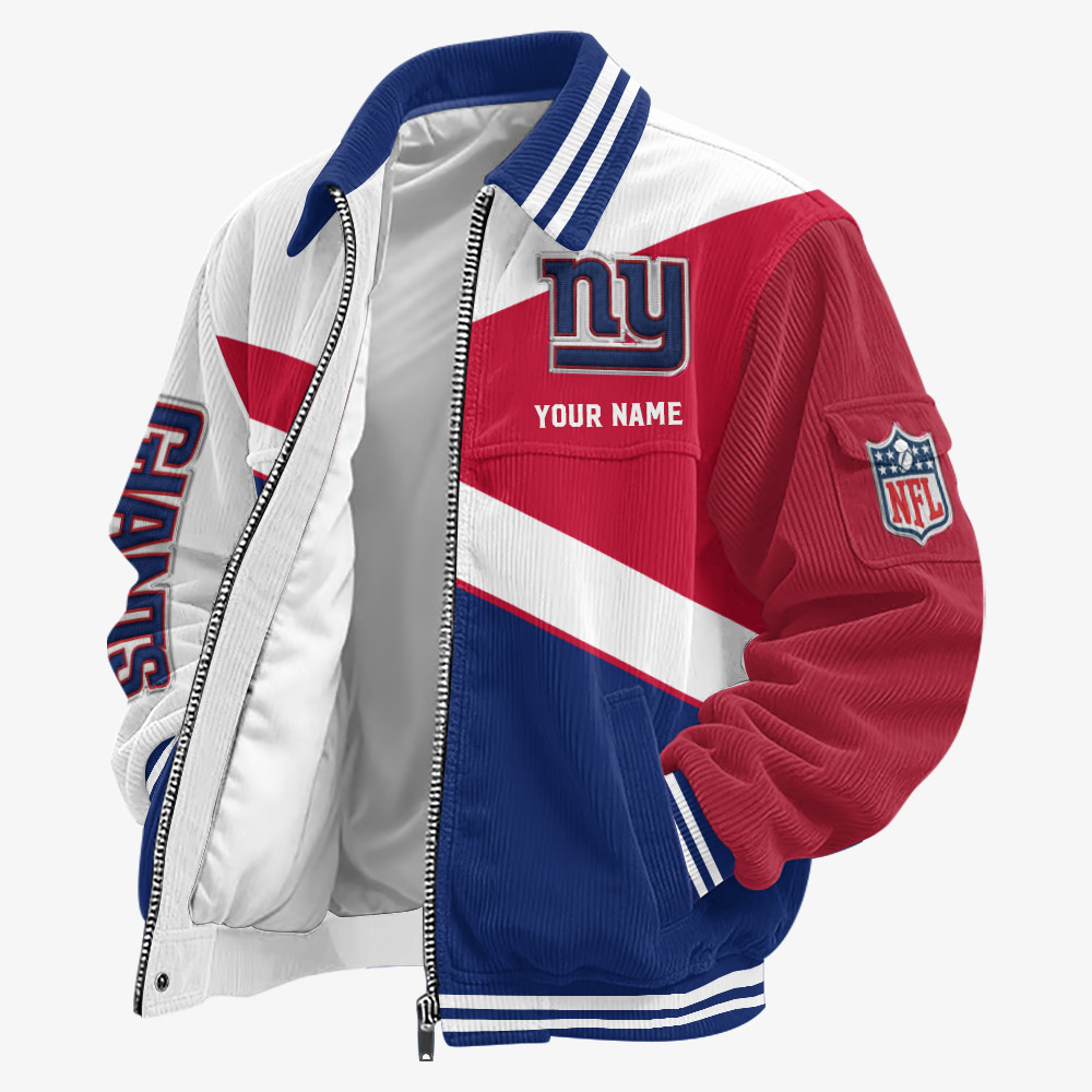 New York Giants Touchdown Classic Varsity Jacket PJVW5N