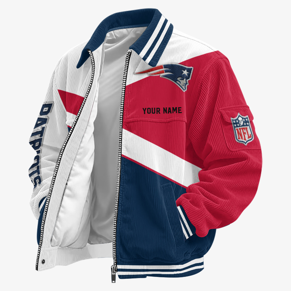 New England Patriots Touchdown Classic Varsity Jacket PHMDJG