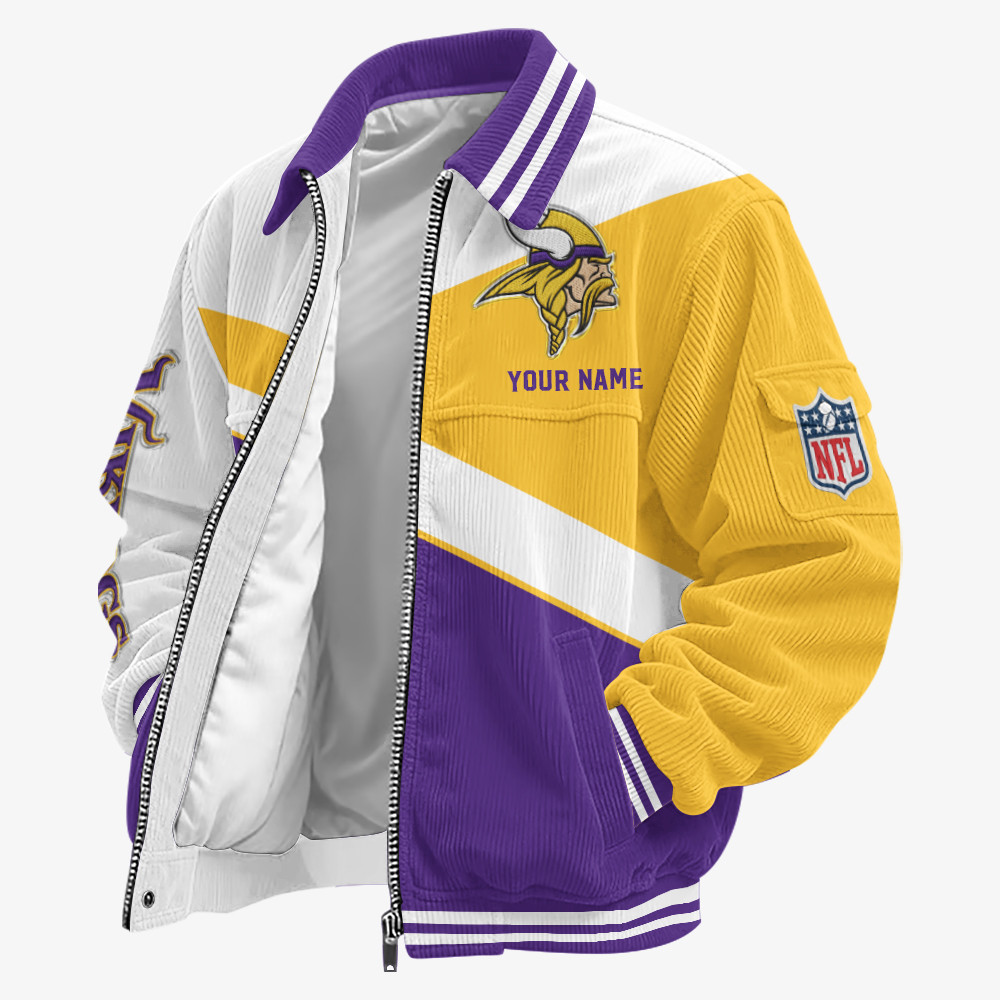 Minnesota Vikings Touchdown Classic Varsity Jacket P5TSJU