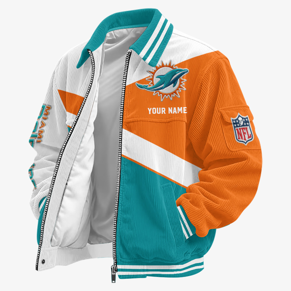 Miami Dolphins Touchdown Classic Varsity Jacket PTXSVV
