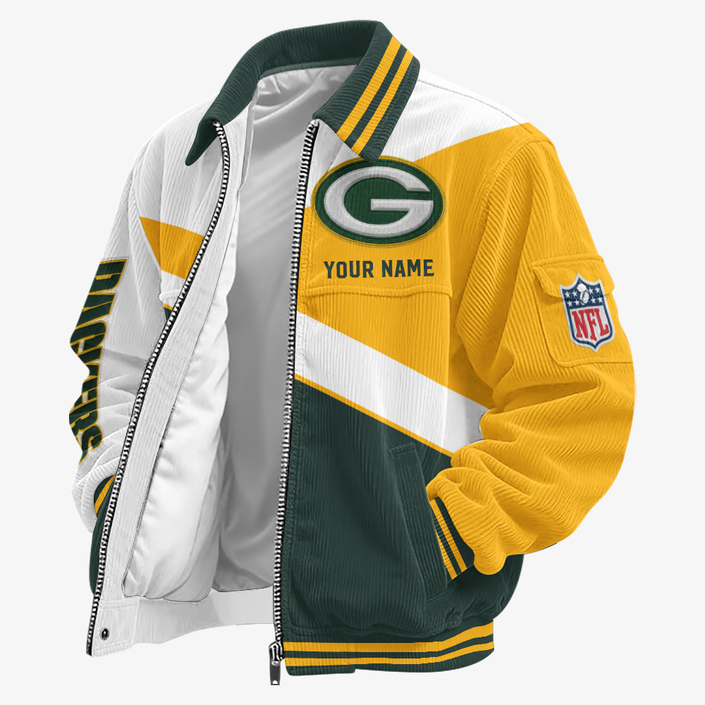 Green Bay Packers Touchdown Classic Varsity Jacket PB7D8F