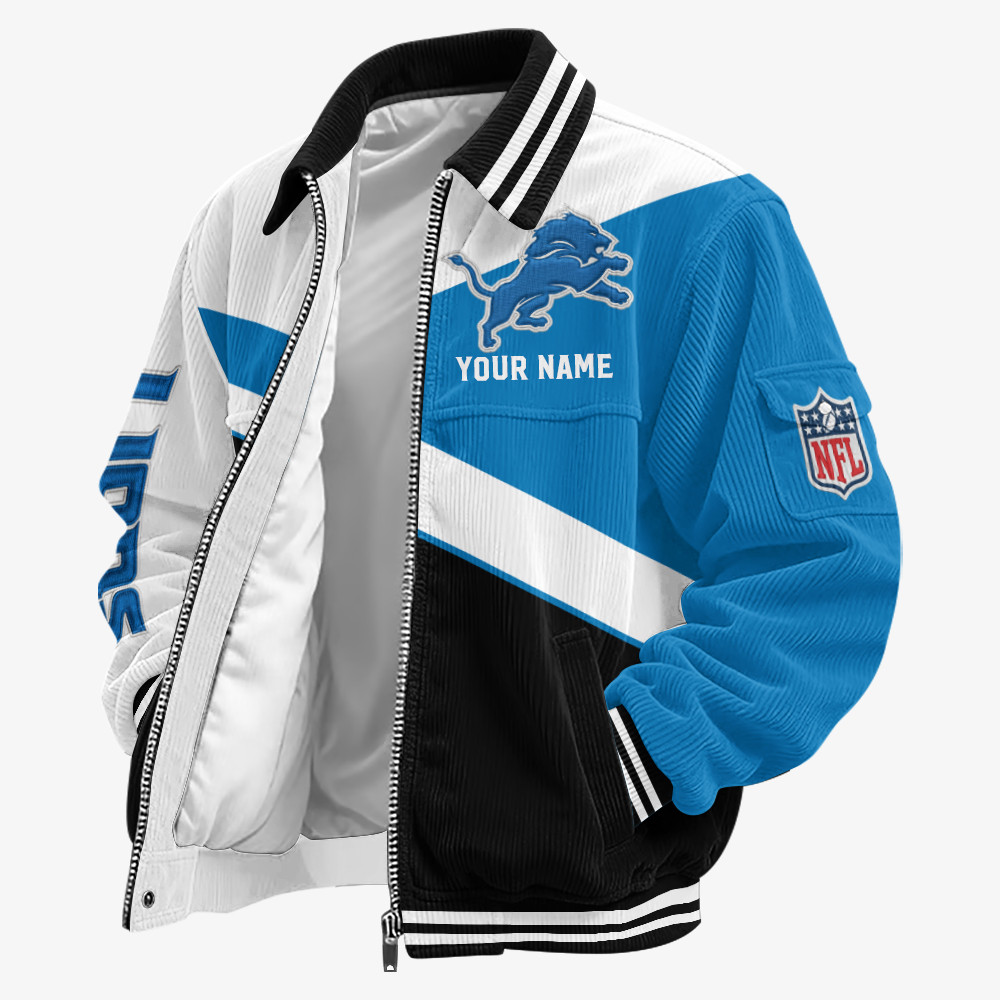 Detroit Lions Touchdown Classic Varsity Jacket P3JZ7G