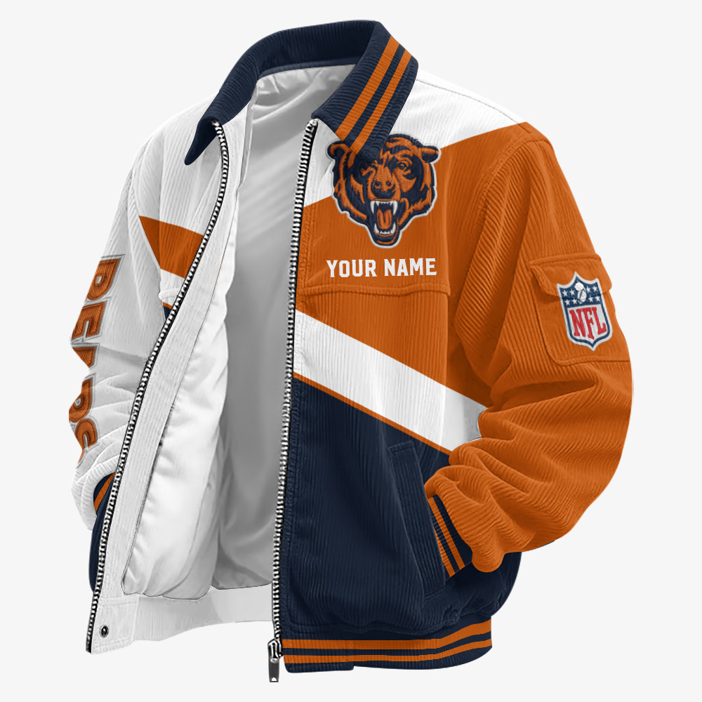 Chicago Bears Touchdown Classic Varsity Jacket PVHPWG
