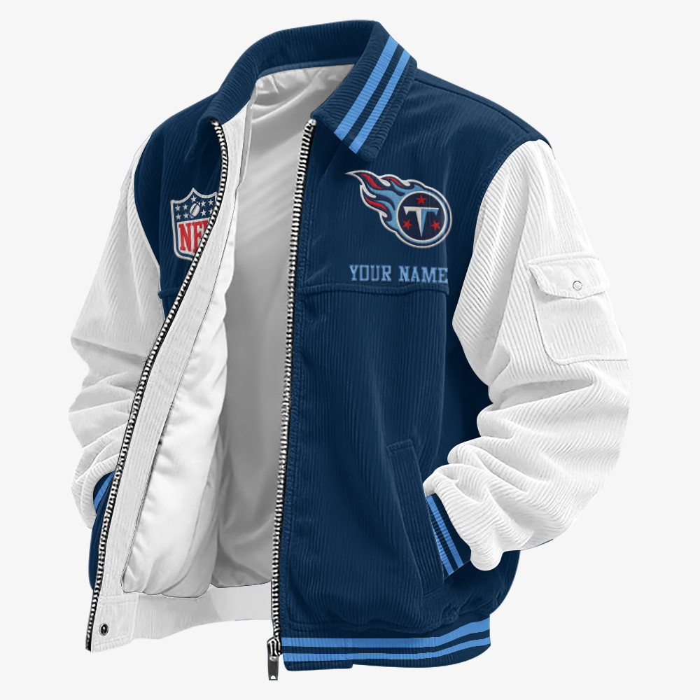 Tennessee Titans Touchdown Classic Varsity Jacket PGJ6Y6