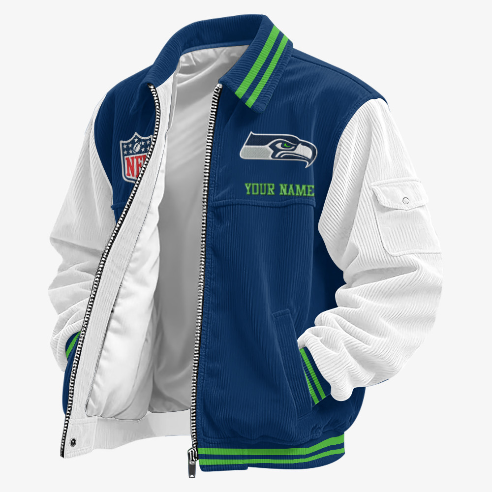Seattle Seahawks Touchdown Classic Varsity Jacket PLYR4Z