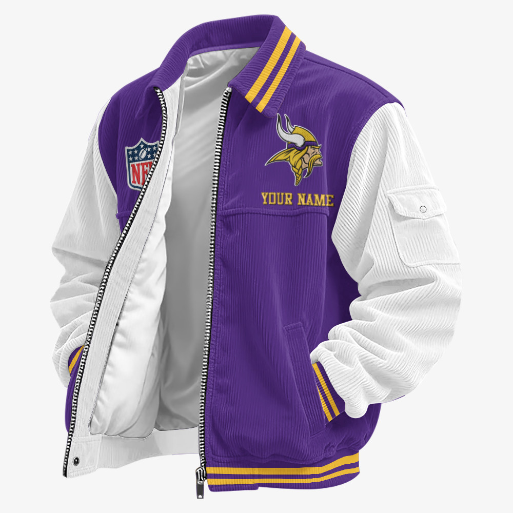 Minnesota Vikings Touchdown Classic Varsity Jacket PRFAER