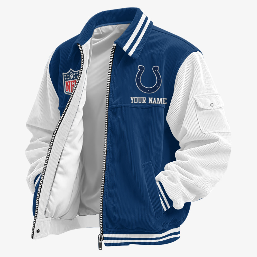 Indianapolis Colts Touchdown Classic Varsity Jacket PU4FWF