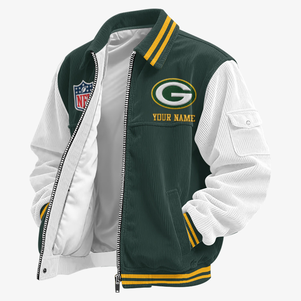 Green Bay Packers Touchdown Classic Varsity Jacket PG3YLW