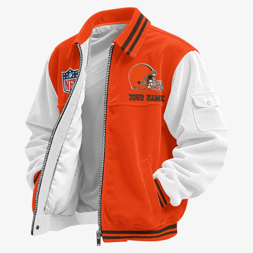 Cleveland Browns Touchdown Classic Varsity Jacket PDM6E5