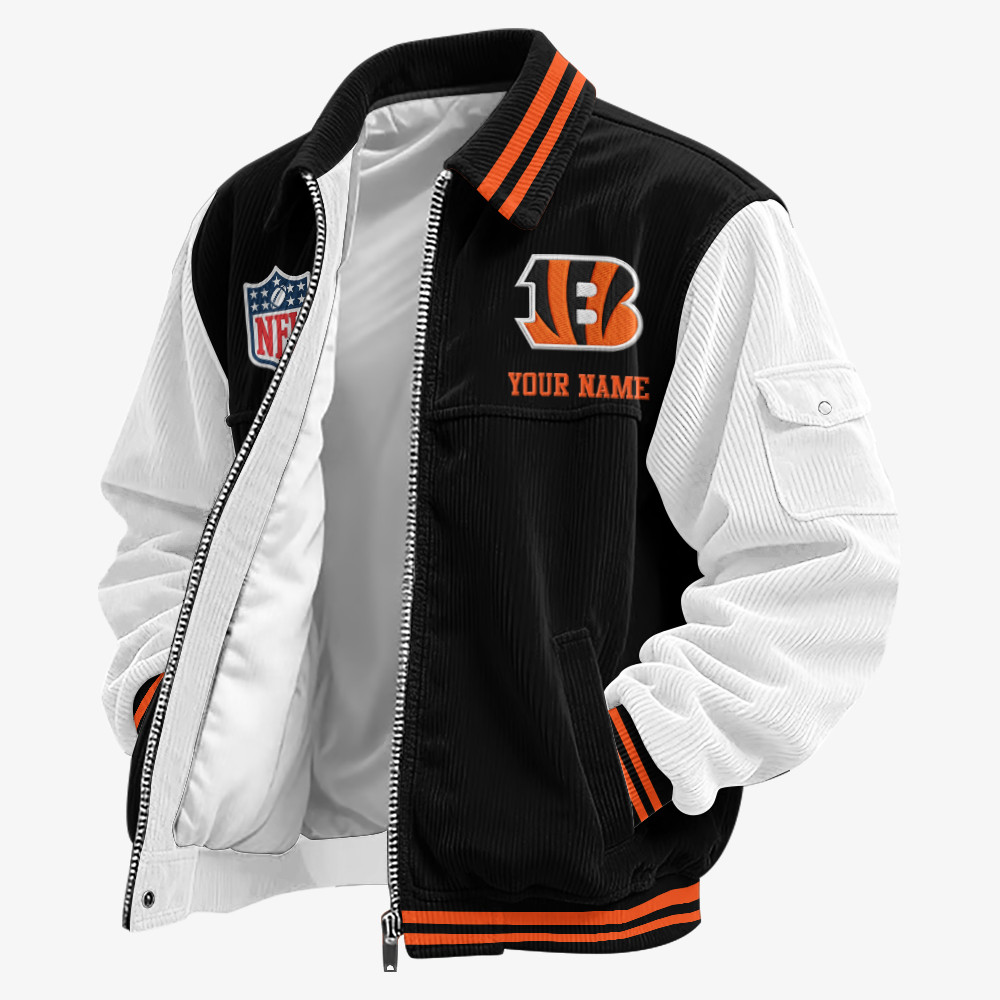 Cincinnati Bengals Touchdown Classic Varsity Jacket PTSLQZ