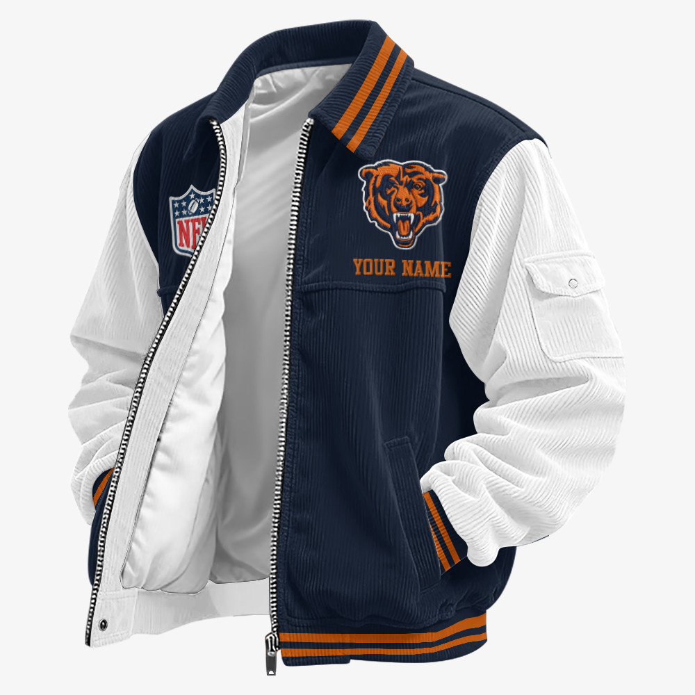 Chicago Bears Touchdown Classic Varsity Jacket PGPXE9