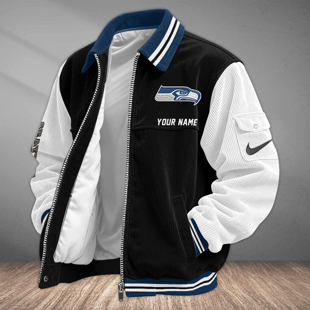 Seattle Seahawks Touchdown Classic Varsity Jacket PE6CDL