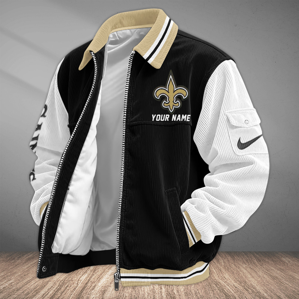 New Orleans Saints Touchdown Classic Varsity Jacket PFQEBA