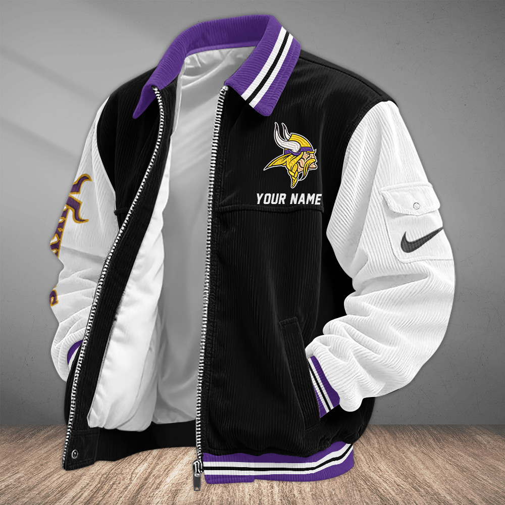 Minnesota Vikings Touchdown Classic Varsity Jacket P5CJ4M