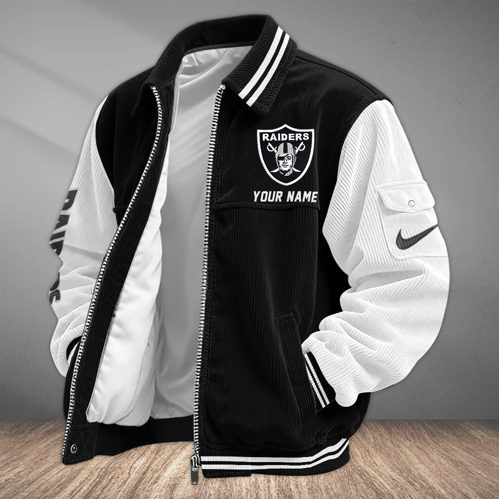 Las Vegas Raiders Touchdown Classic Varsity Jacket PKJZHQ