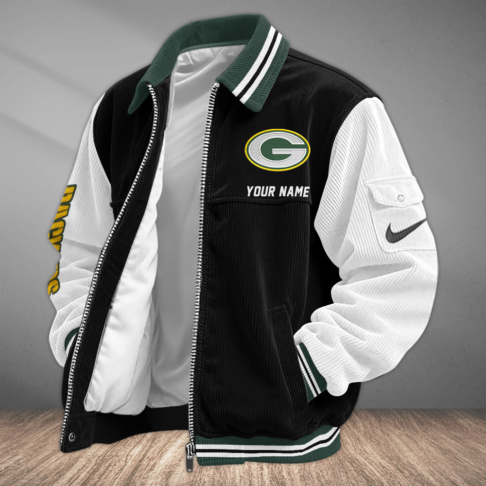 Green Bay Packers Touchdown Classic Varsity Jacket PE3RSK