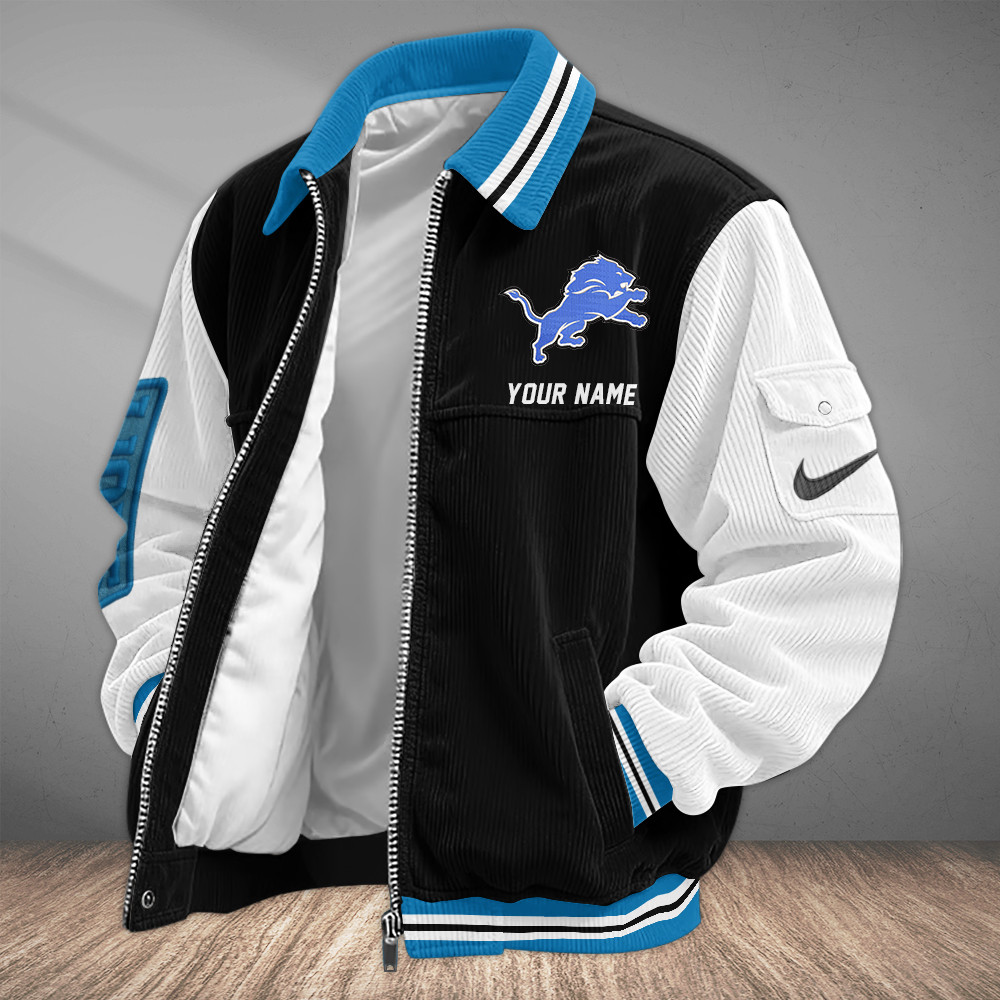 Detroit Lions Touchdown Classic Varsity Jacket PSMLXG