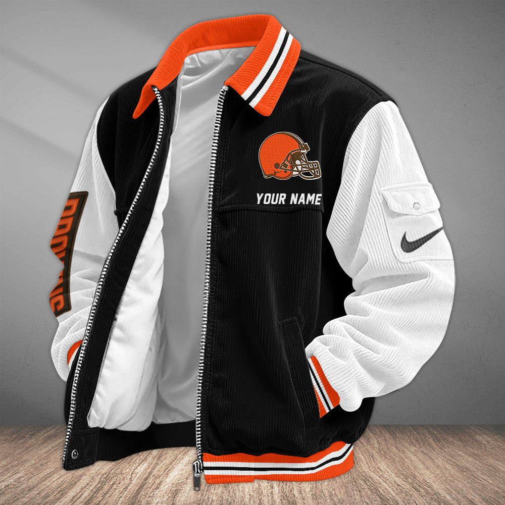 Cleveland Browns Touchdown Classic Varsity Jacket PKFE5N
